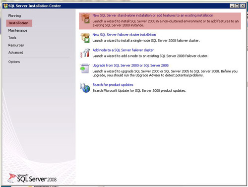 Installazione di SQL Server Management Studio Express 2008